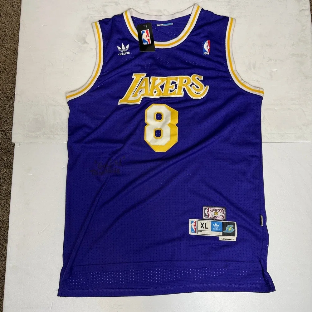 Vintage Kobe Bryant #8 Los Angeles‎ Lakers Adidas NBA Jersey Purple Men's